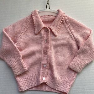 Pink baby sweater